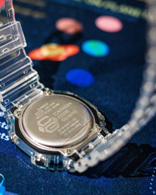 Casio Mod GShock GMAS2100 Jellyfish & blue abstract- High-Quality CasiOak Mod - Customized Hand painted wrist watch - Image 4