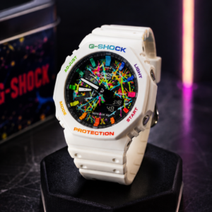 Hand-painted Clear white Resin Unisex Watch – RARE collection